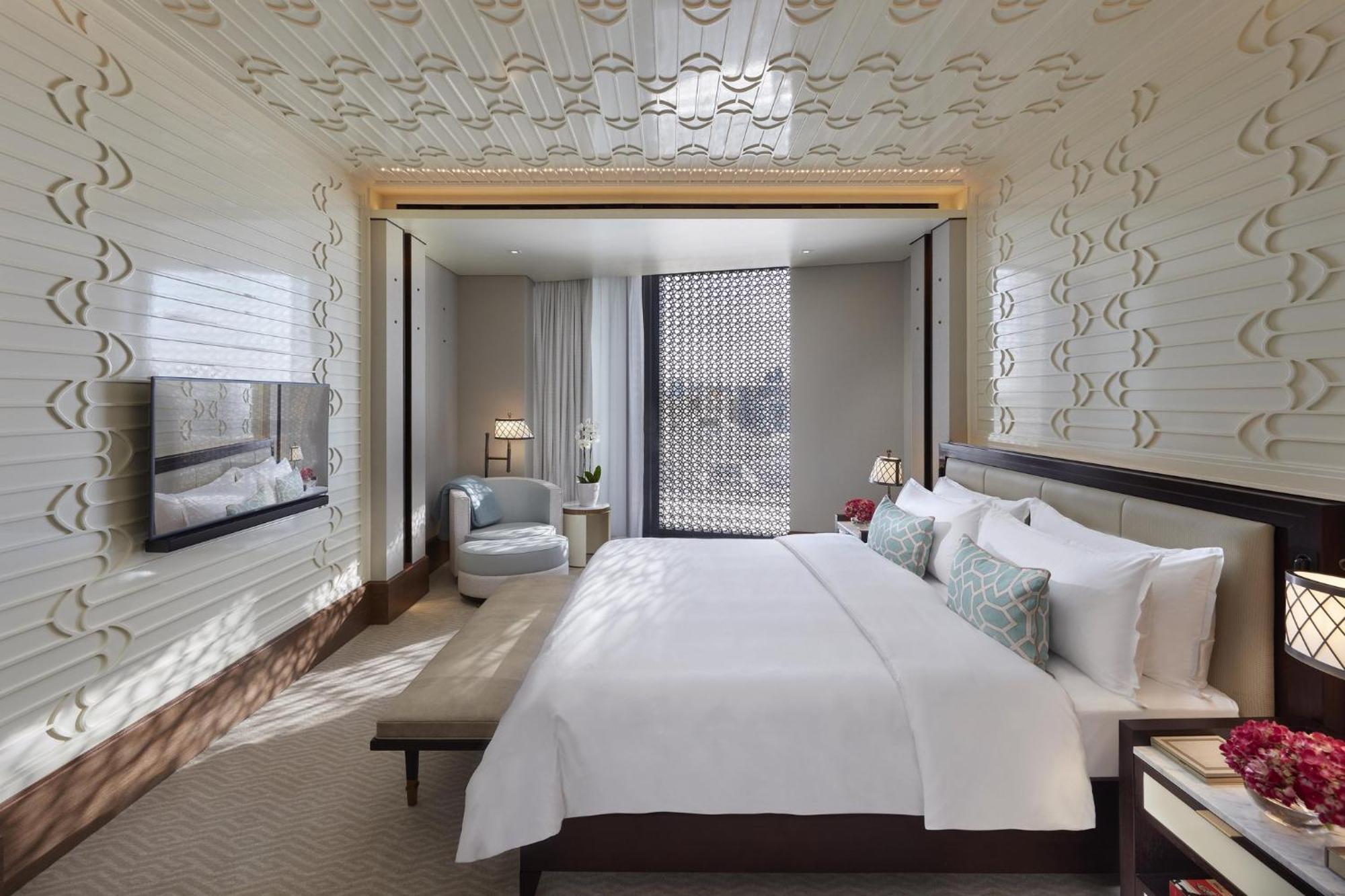 Mandarin Oriental, Doha Hotel Buitenkant foto A bedroom at the hotel