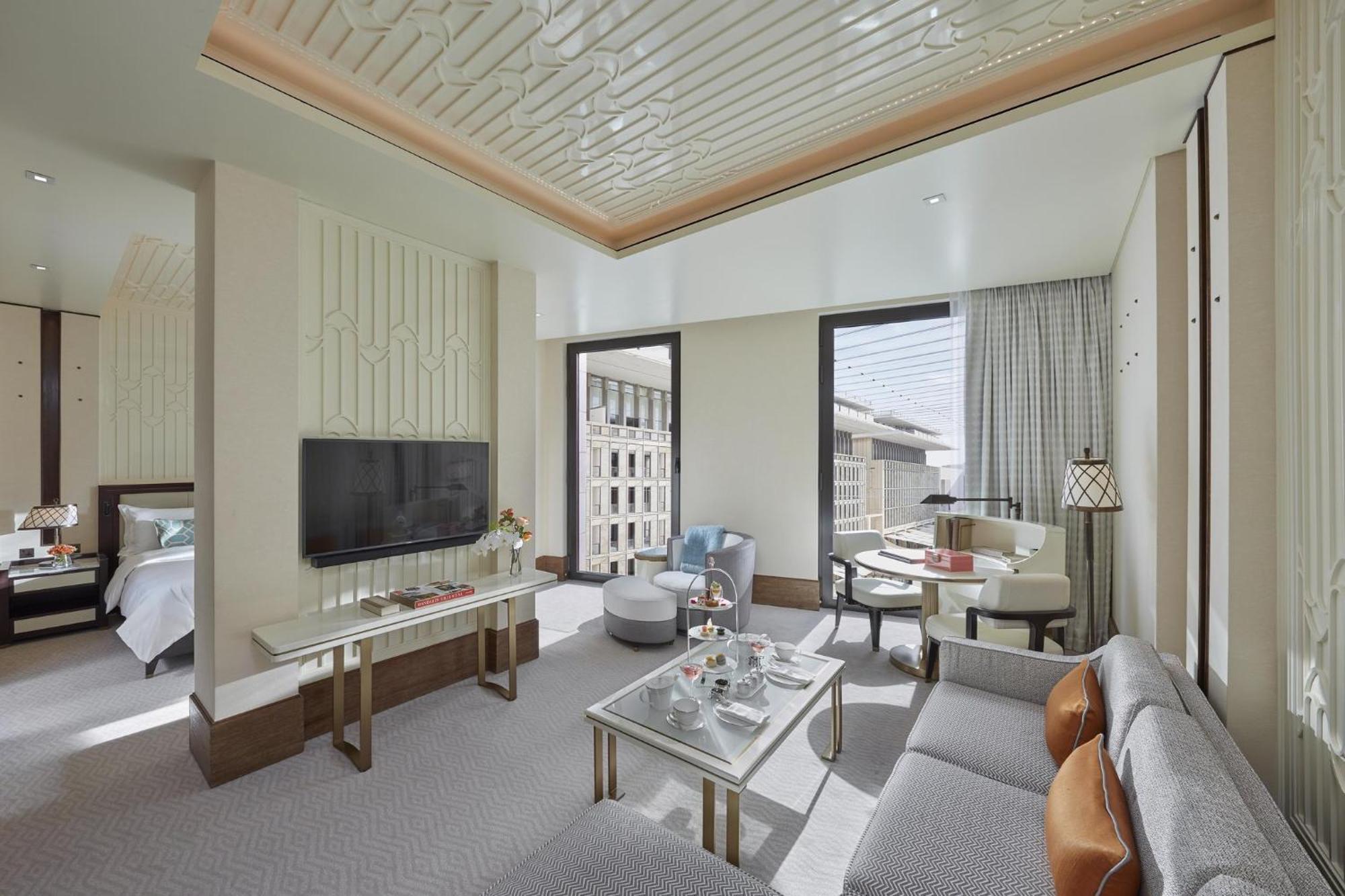 Mandarin Oriental, Doha Hotel Buitenkant foto A suite at the hotel
